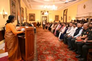 राष्ट्रपति द्रौपदी मुर्मु ने कल अपने कार्यकाल के चार वर्ष पूरे होने के उपलक्ष्य में राष्ट्रपति भवन में कई पहल शुरू कीं 